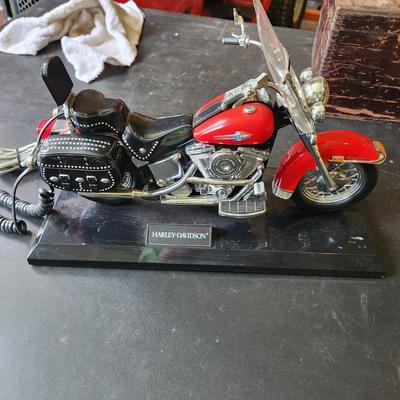 Vintage Harley Davidson Motorcycle Telephone