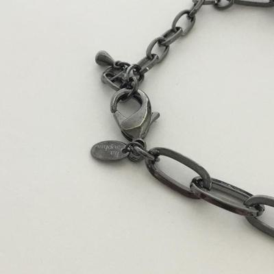 Lia Sophia marked black chain like fashion necklace