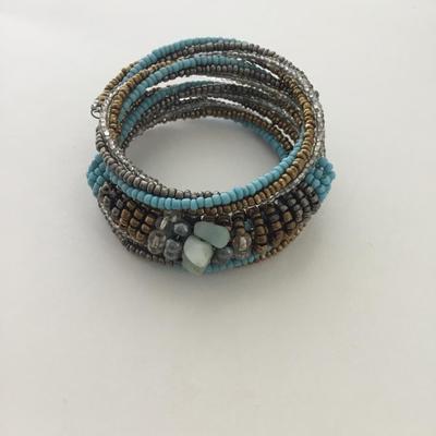 Beautiful multicolor wrap around beaded bracelet