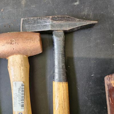 Lot of Hammers Plump 15oz. 2 2 lb Copper Hammer No Spark, 1 Stanley