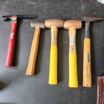 Lot of Hammers Plump 15oz. 2 2 lb Copper Hammer No Spark, 1 Stanley