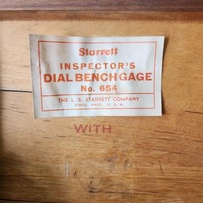 Starrett Inspector's Dial Bench Gage No. 654 25-B