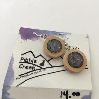 Pibble creek fashion round earrings
