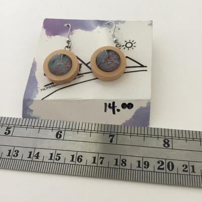 Pibble creek fashion round earrings
