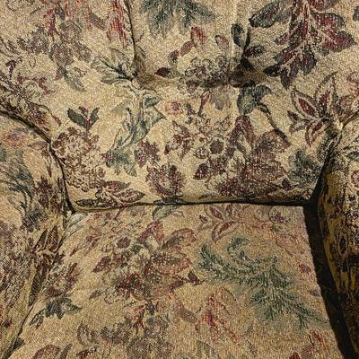Sale Photo Thumbnail #40: Floral upholstery manual recliner with 1 framed print by Jodi Jensen. 

Frame size 33"