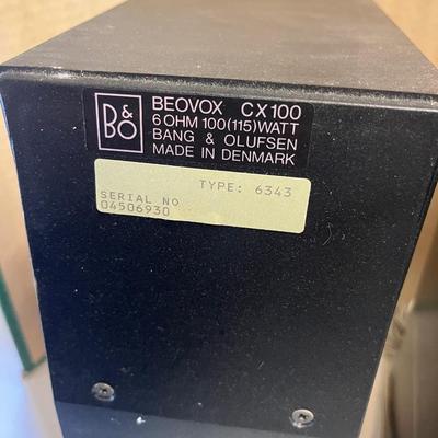 Bang and Olufsen Speakers. Pair. Tested