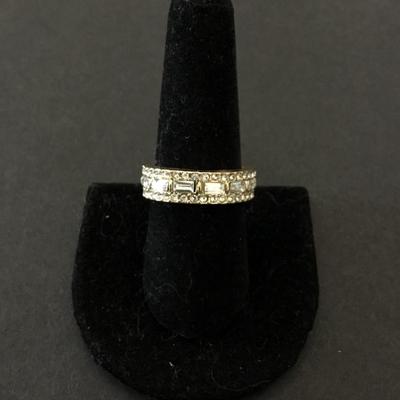 Beautiful crystal rhinestone adjustable stretch ring