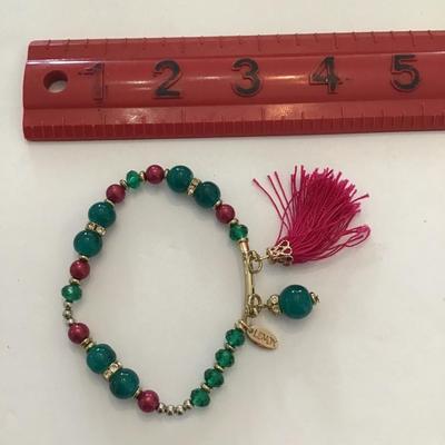 Beautiful multicolored stretchy bracelet by Lenox