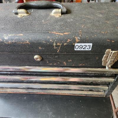 Tool box Loaded with Tools as Pictured Sockets , Vise Grips Channelocks
