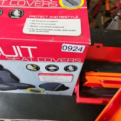Car Lot, Wetsuit Seat Covers, Safety Reflectors , Craftsman 12v Compressor