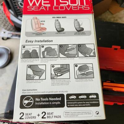 Car Lot, Wetsuit Seat Covers, Safety Reflectors , Craftsman 12v Compressor