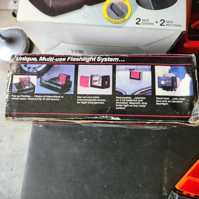Car Lot, Wetsuit Seat Covers, Safety Reflectors , Craftsman 12v Compressor