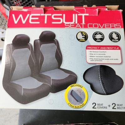 Car Lot, Wetsuit Seat Covers, Safety Reflectors , Craftsman 12v Compressor