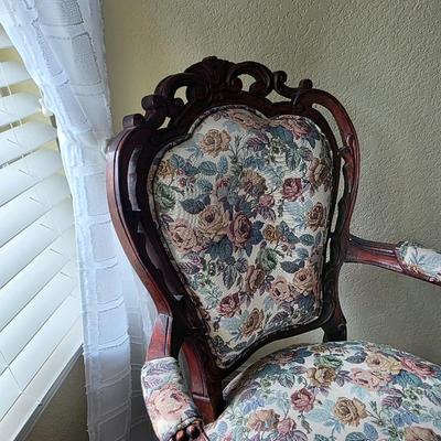 Sale Photo Thumbnail #58: French arm side chair.