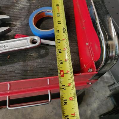 Red Utility Cart Work Station w Drawer on Caster 29x16x36