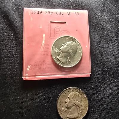1939 & 1955-D QUARTERS