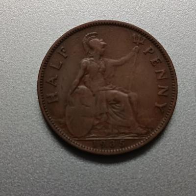 1918 & 1935 KING GEORGE V BRITISH HALF PENNIES