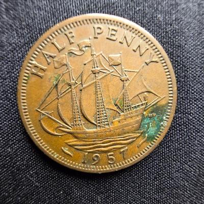 1942 & 1957 HALF PENNIES