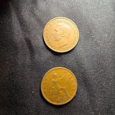1929 & 1949 HALF PENNIES