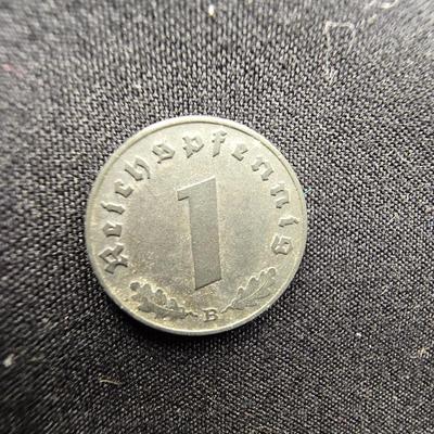TWO 1943 AND 1941 ONE REICH PFENNIGS
