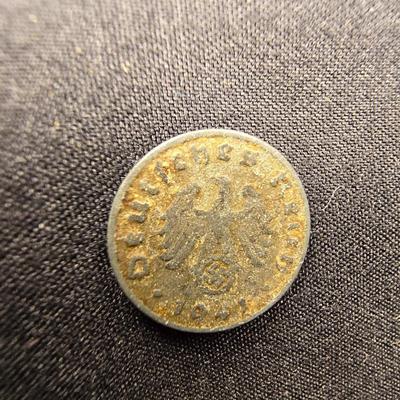 TWO 1943 AND 1941 ONE REICH PFENNIGS