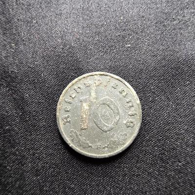 1940 TEN PFENNIG & 1942 ONE REICH PFENNIG