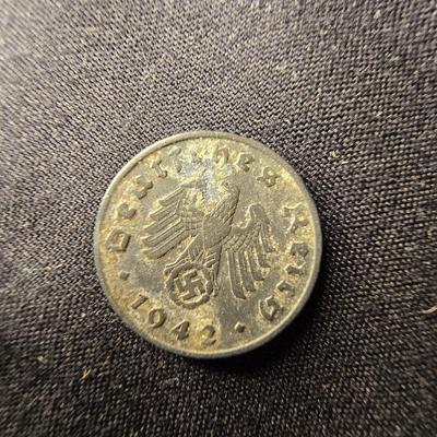 1940 TEN PFENNIG & 1942 ONE REICH PFENNIG