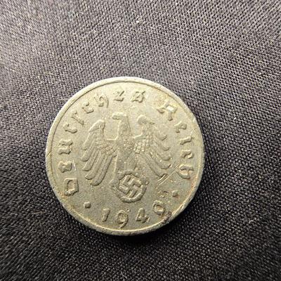 1940 TEN PFENNIG & 1942 ONE REICH PFENNIG