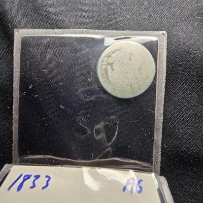 1833 CAPPED BUST DIME