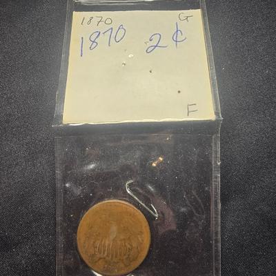 1870 US 2 CENTS