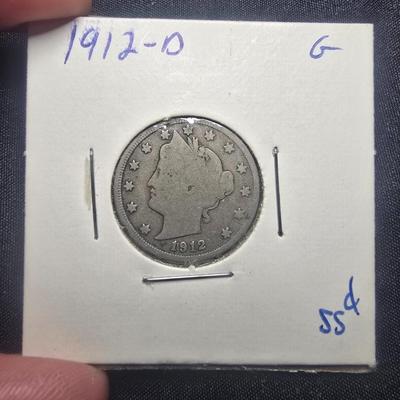 1912-O LIBERTY HEAD V NICKEL