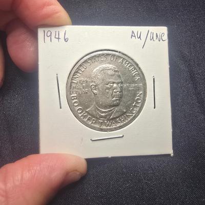 UNC 1946 BOOKER T WASHINGTON HALF DOLLAR
