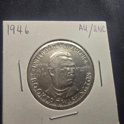UNC 1946 BOOKER T WASHINGTON HALF DOLLAR