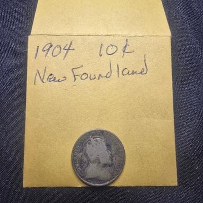 1904 NEWFOUNDLAND 10 CENTS