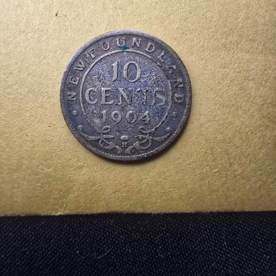 1904 NEWFOUNDLAND 10 CENTS