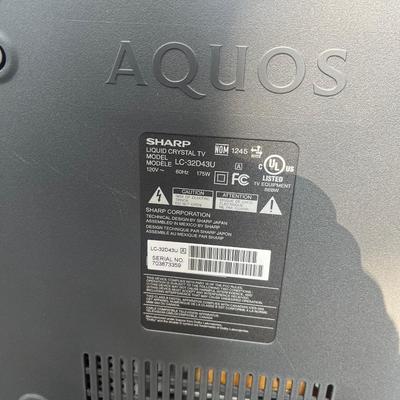 Sharp TV Aquos model LC32D43U