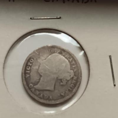1890-H CANADA 10 CENTS