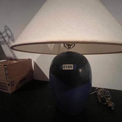Blue Lamp w/Shade