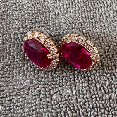 Halo stud earrings.