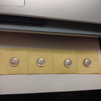 4 PROOF DIMES