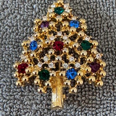 EISENBERG Ice Christmas Tree Brooch.