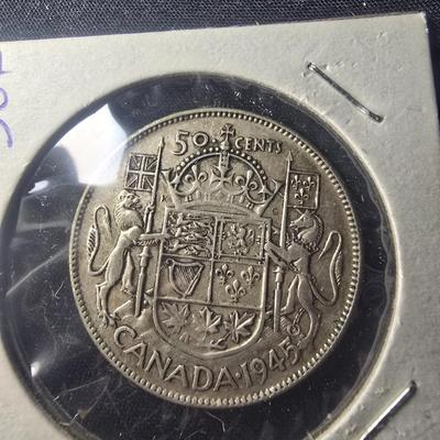 1909 & 1945 CANADA HALF DOLLARS