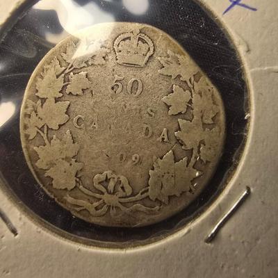 1909 & 1945 CANADA HALF DOLLARS