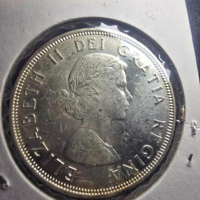 UNC 1964 CANADA SILVER DOLLAR