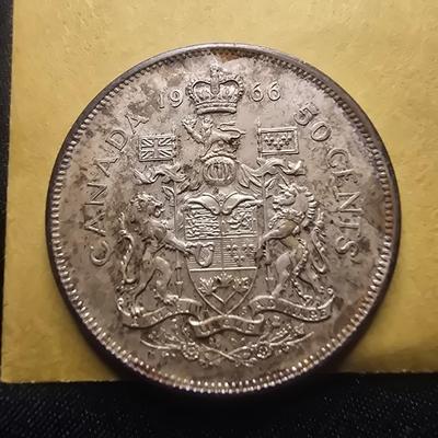 1909 CANADIAN QUARTER & 1966 CANADA HALF DOLLAR