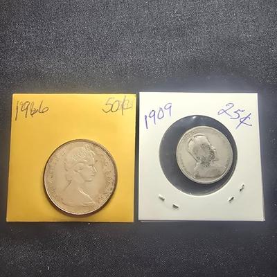 1909 CANADIAN QUARTER & 1966 CANADA HALF DOLLAR