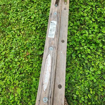 Vintage 10 Ft Werner A Frame Wood Step Ladder
