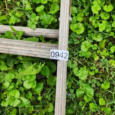 Vintage 10 Ft Werner A Frame Wood Step Ladder