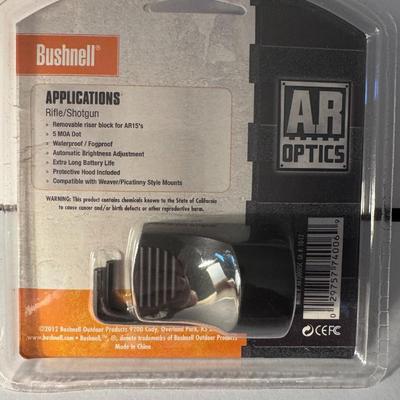 BUSHNELL AR Optics Red Dot Sight with Riser. model number AR730005C,