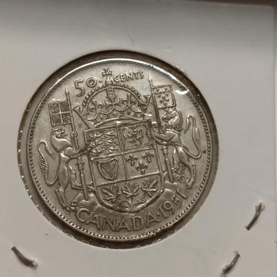 1951 & 1958 CANADA 50 CENTS
